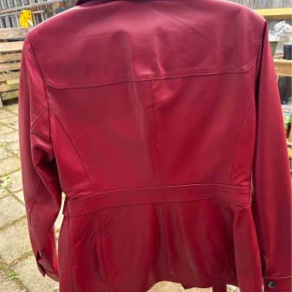 Red Leather Jacket - Picture 2 of 2